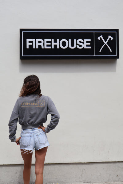 Vintage Washed Cropped Sweatshirt